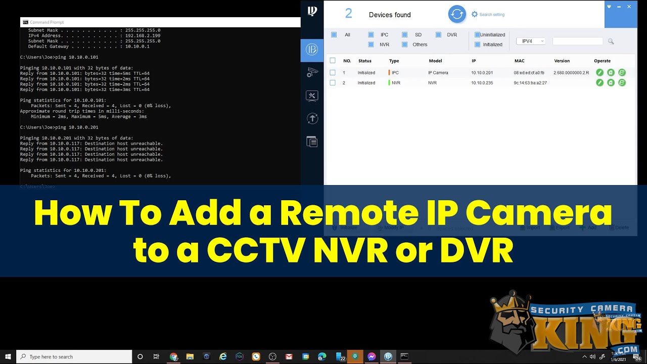How To Add Remote IP Camera to a CCTV NVR or DVR
