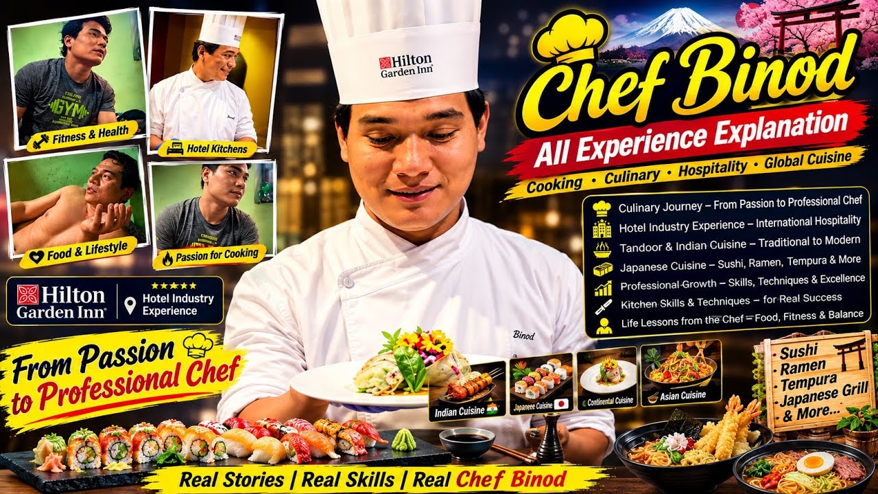 Chef Binod &ndash; All Experience Explained! 🌏🔥