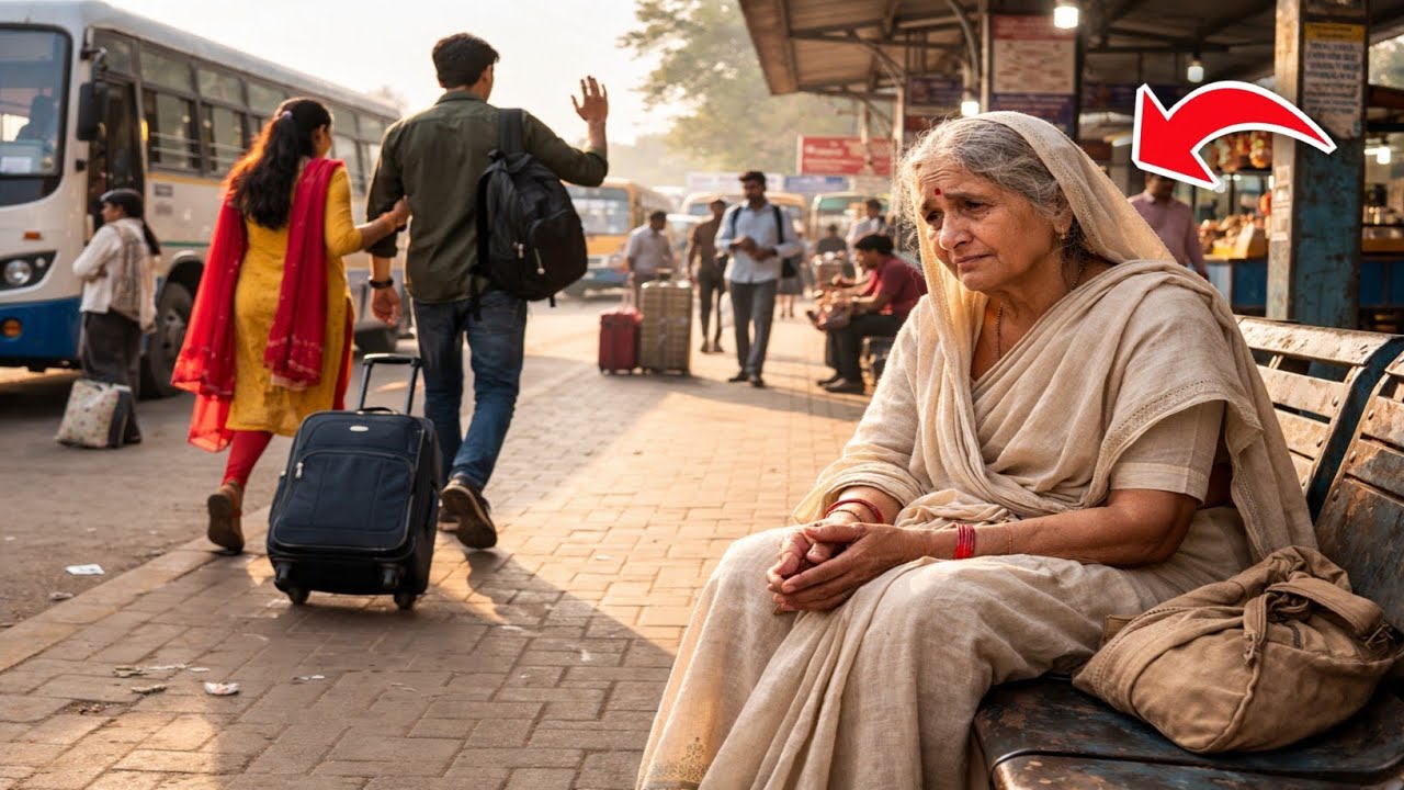 बूढ़ी माँ को पत्नी के बहकावे में बस स्टैंड पर को अकेला छोड़ा... फिर जो हुआ इंसानियत भी रो पड़ी