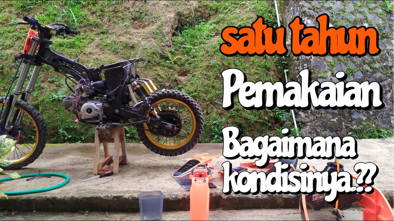 Satu tahun bebek modif ktm 85 | bersih-bersih dan cek kondisi