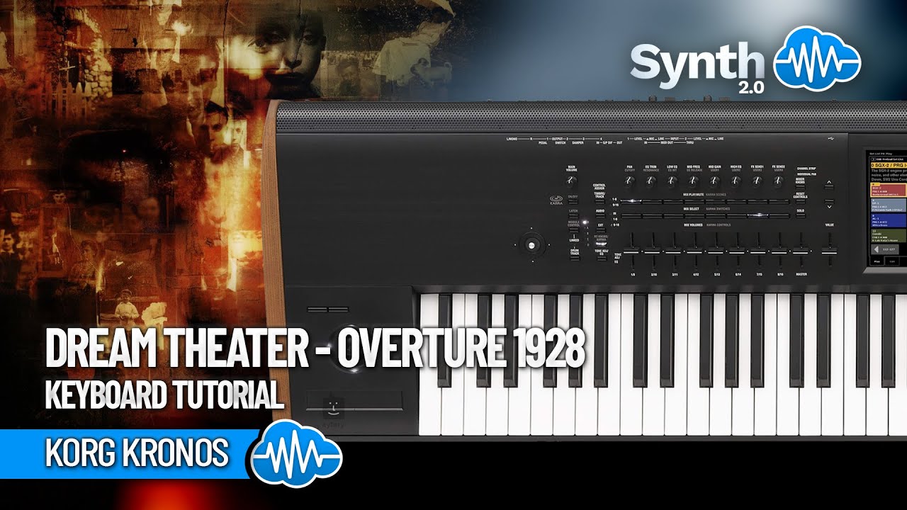 DREAM THEATER -  OVERTURE 1928 | KEYBOARD TUTORIAL | KORG KRONOS