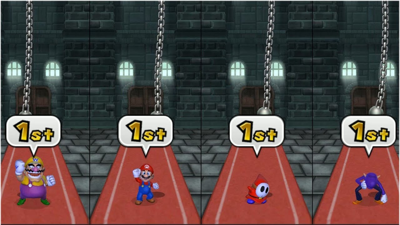 Mario Party 9 Minigame Mode #56 Gardent Battle Gameplay