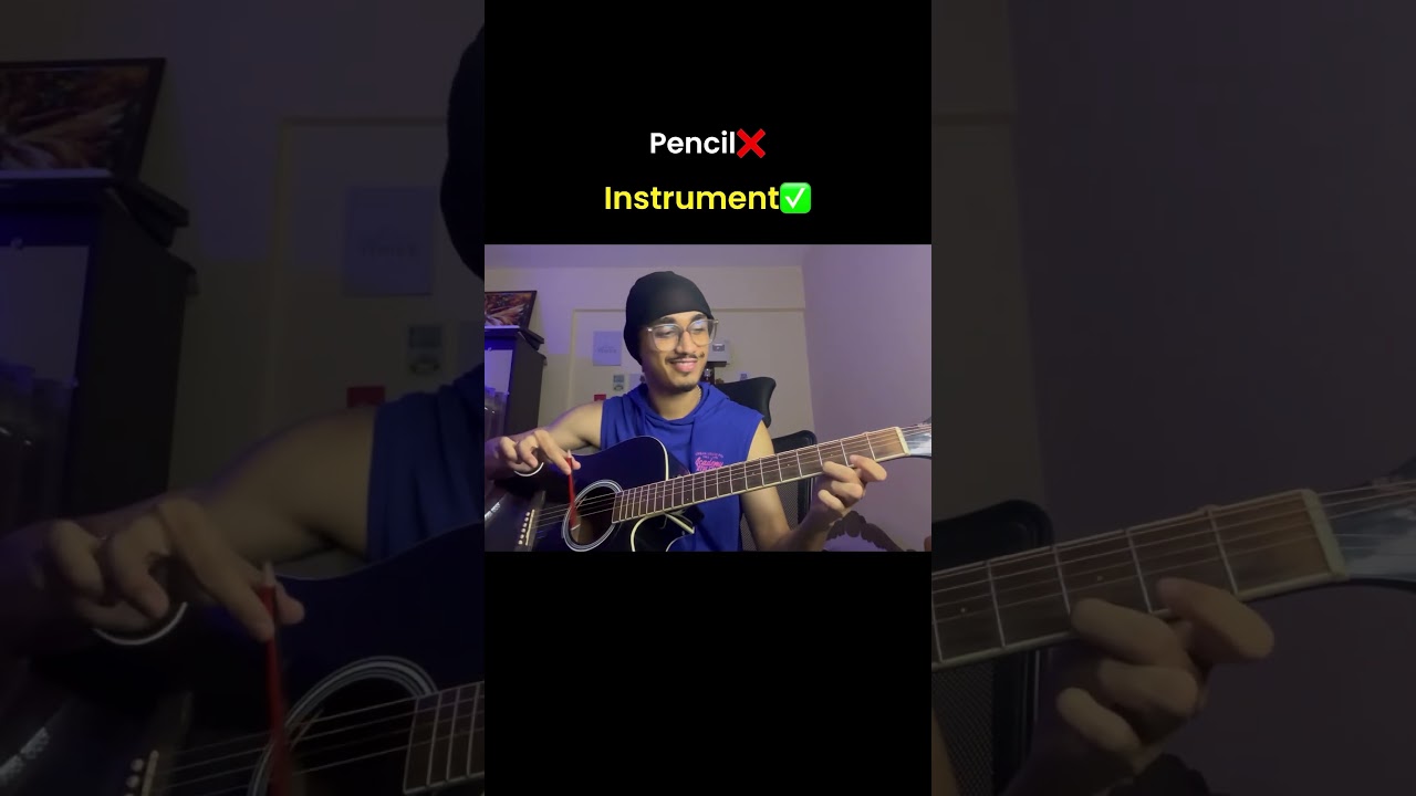 How Guitarists Use Pencil😂 #shorts