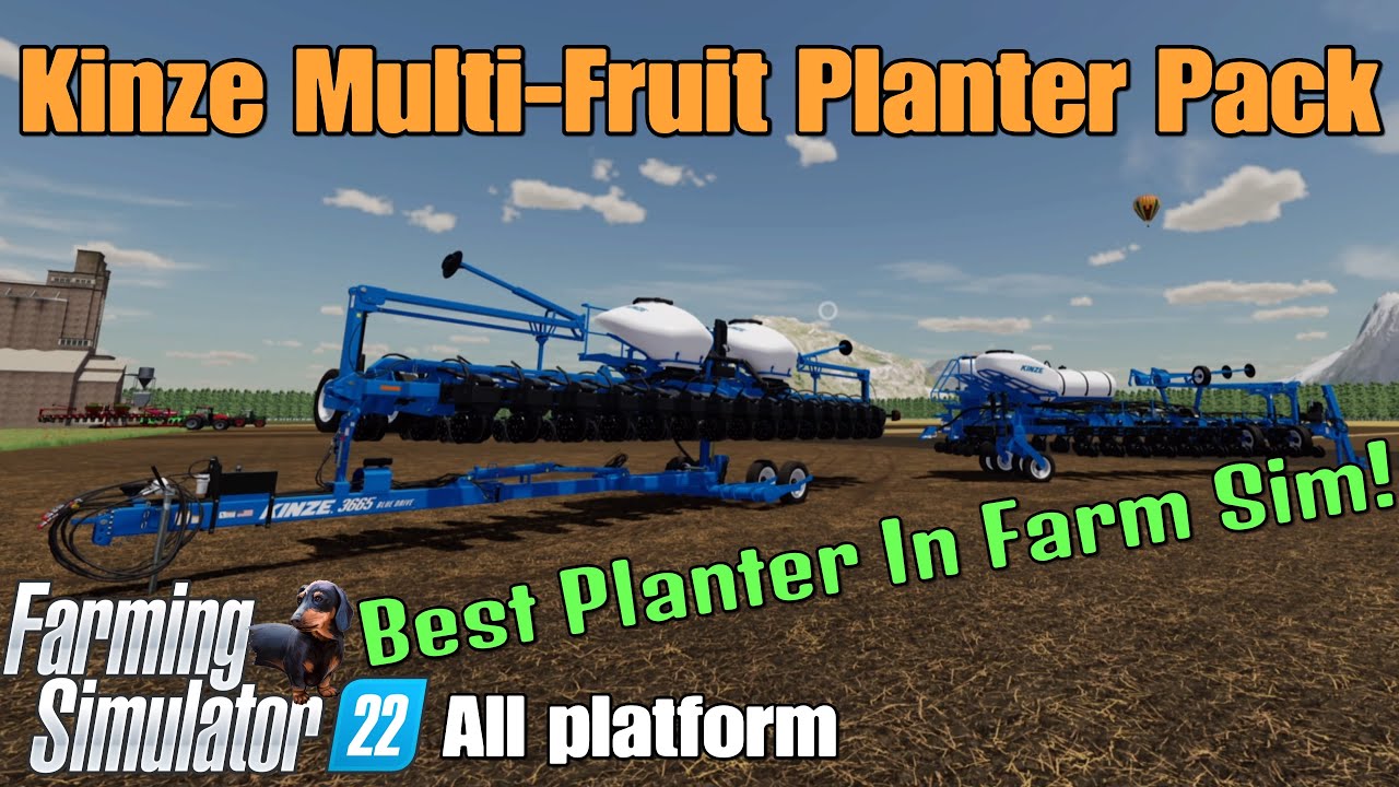 Тестирование мода Kinze Multi-Fruit Planter Pack /FS22 для всех платформ