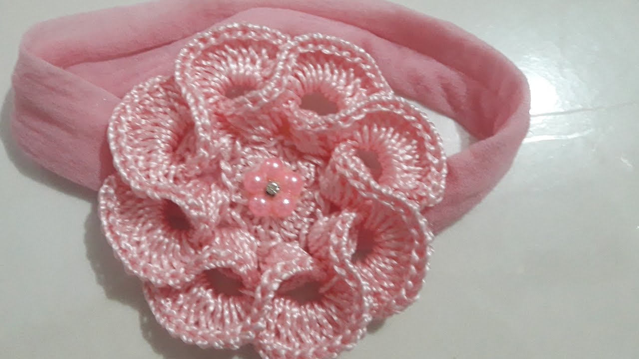 FLOR DE CROCHÊ 3D. MUITO FÁCIL.