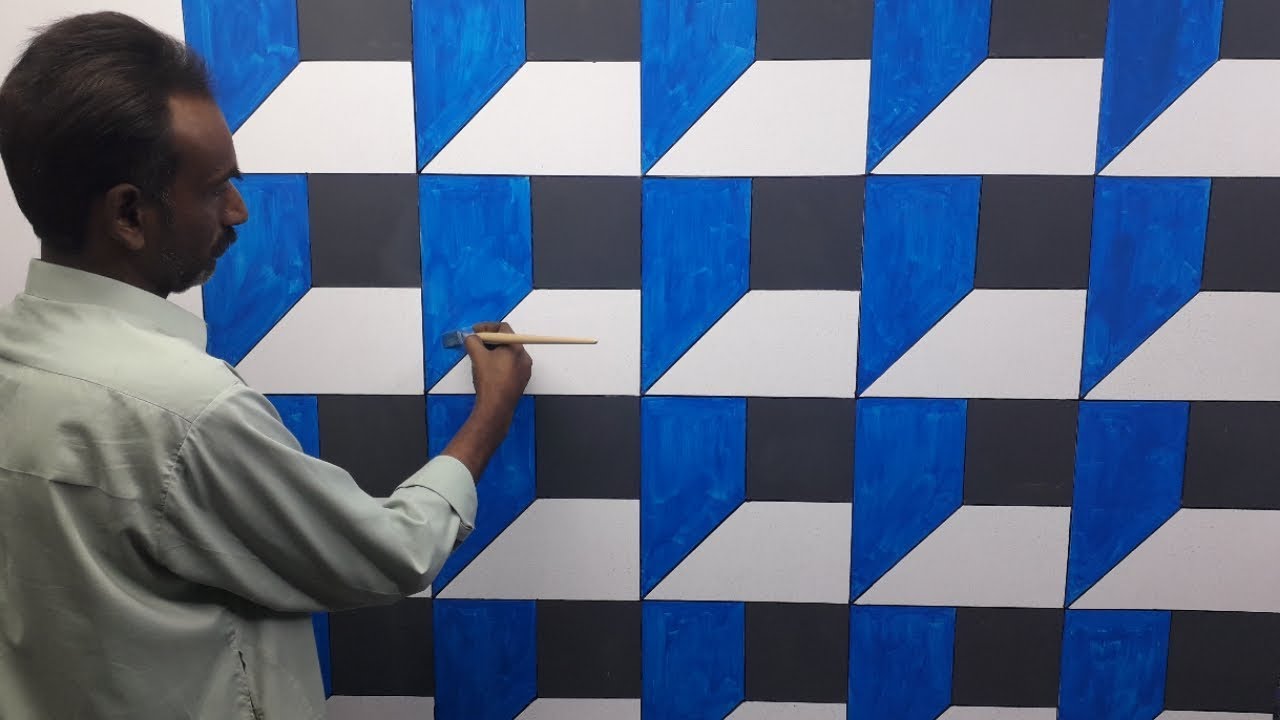 3d wall painting | 3d wall texture new design ideas | 3d wall decoration effect | interior design