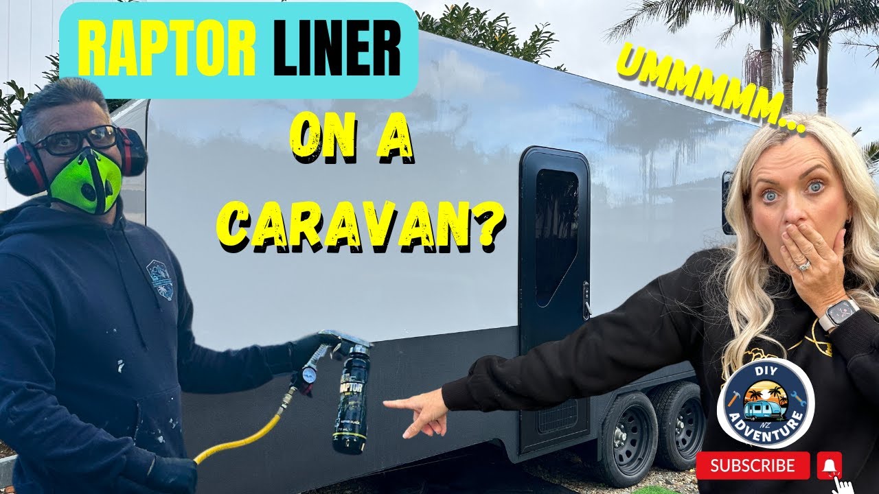 RAPTOR BED LINER on a Caravan? | Exterior Coating & Texture
