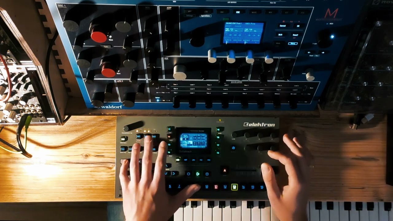 Elektron Octatrack MkII & Waldorf M jam