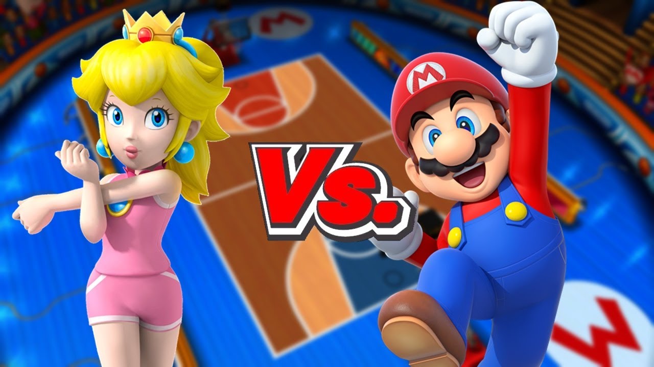 Mario Sports Mix - Team Peach Vs. Team Mario (Basketball)