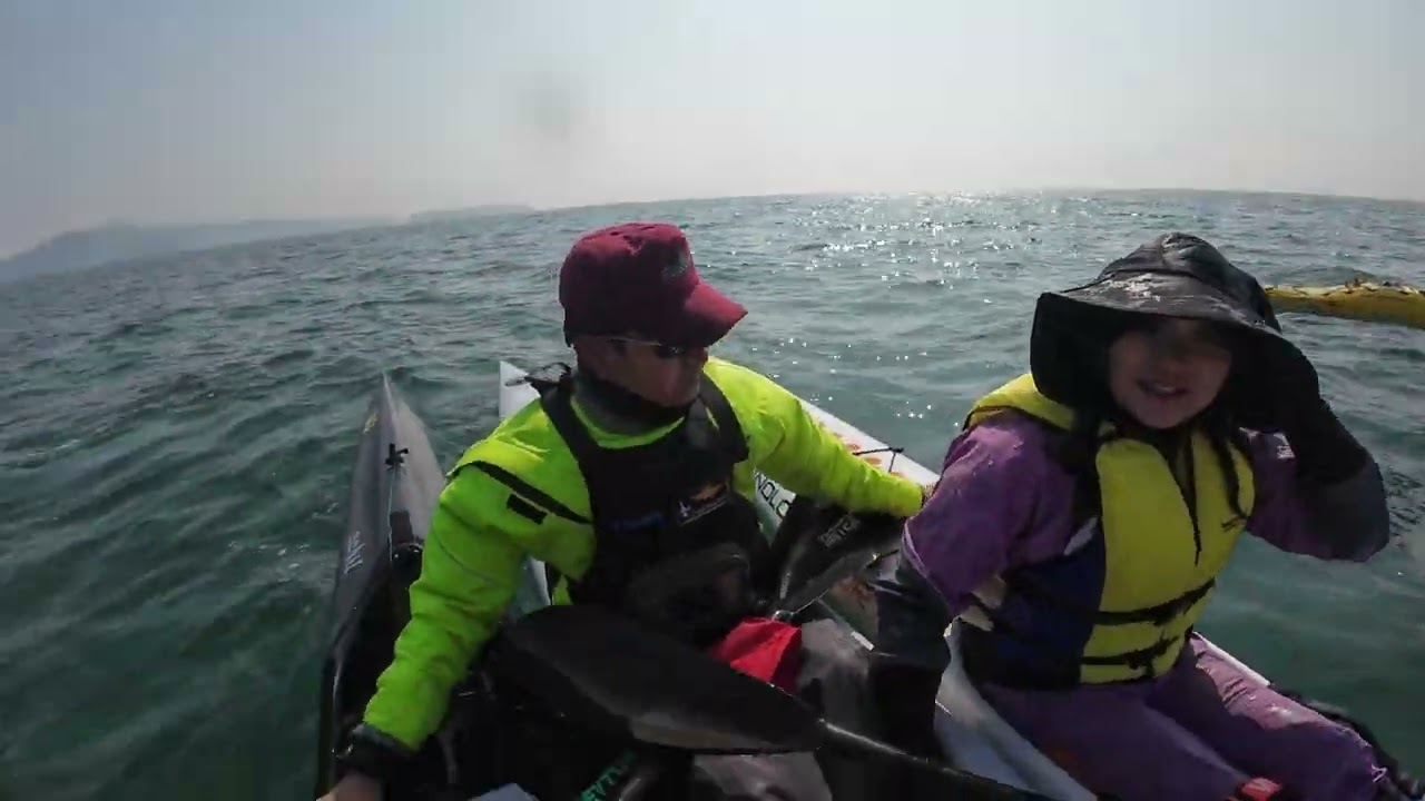을왕리 선녀바위해변에서 조롱섬 왕복 카약킹