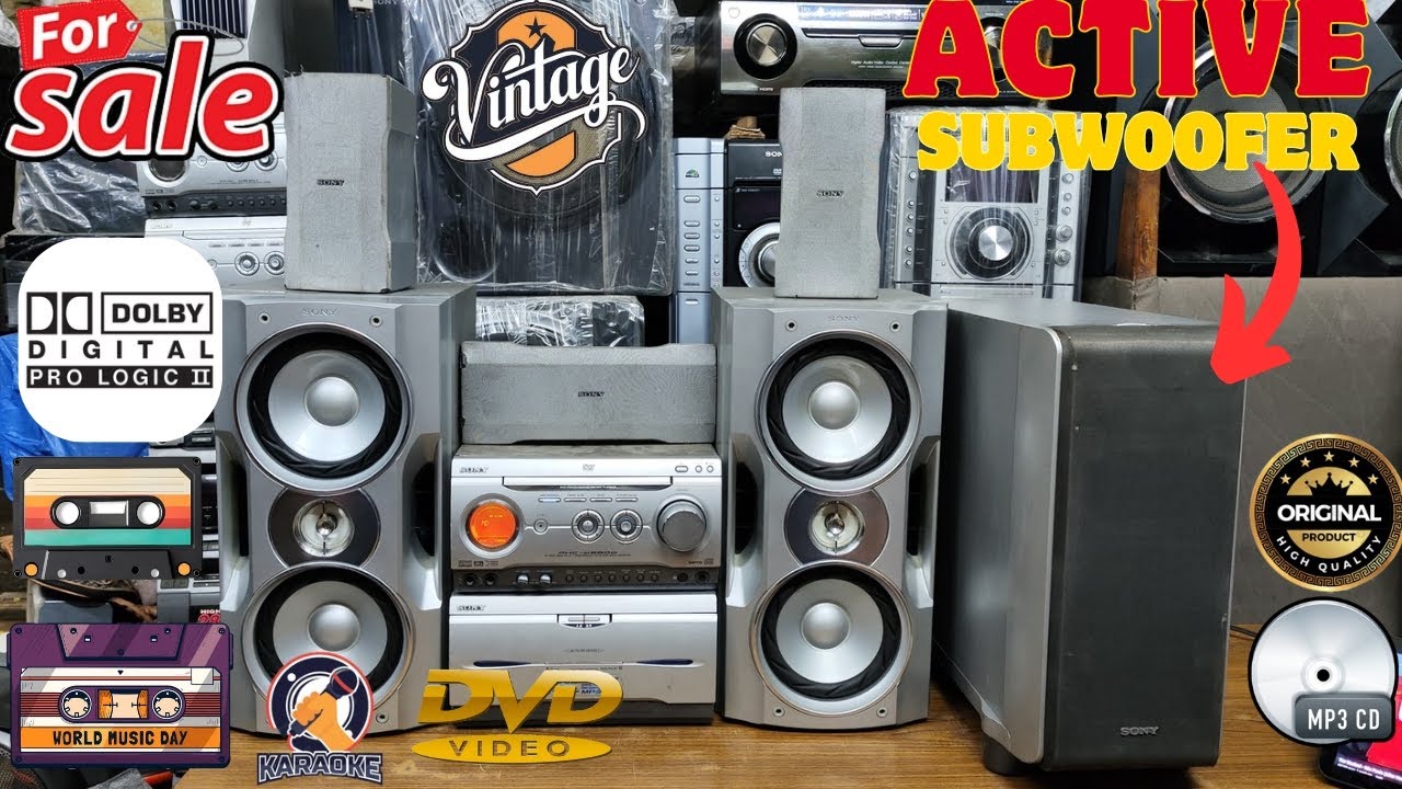 Sony mhc-w280d music system (🤠sold out 🤠) full working 5.1 channel Dolby pro logic