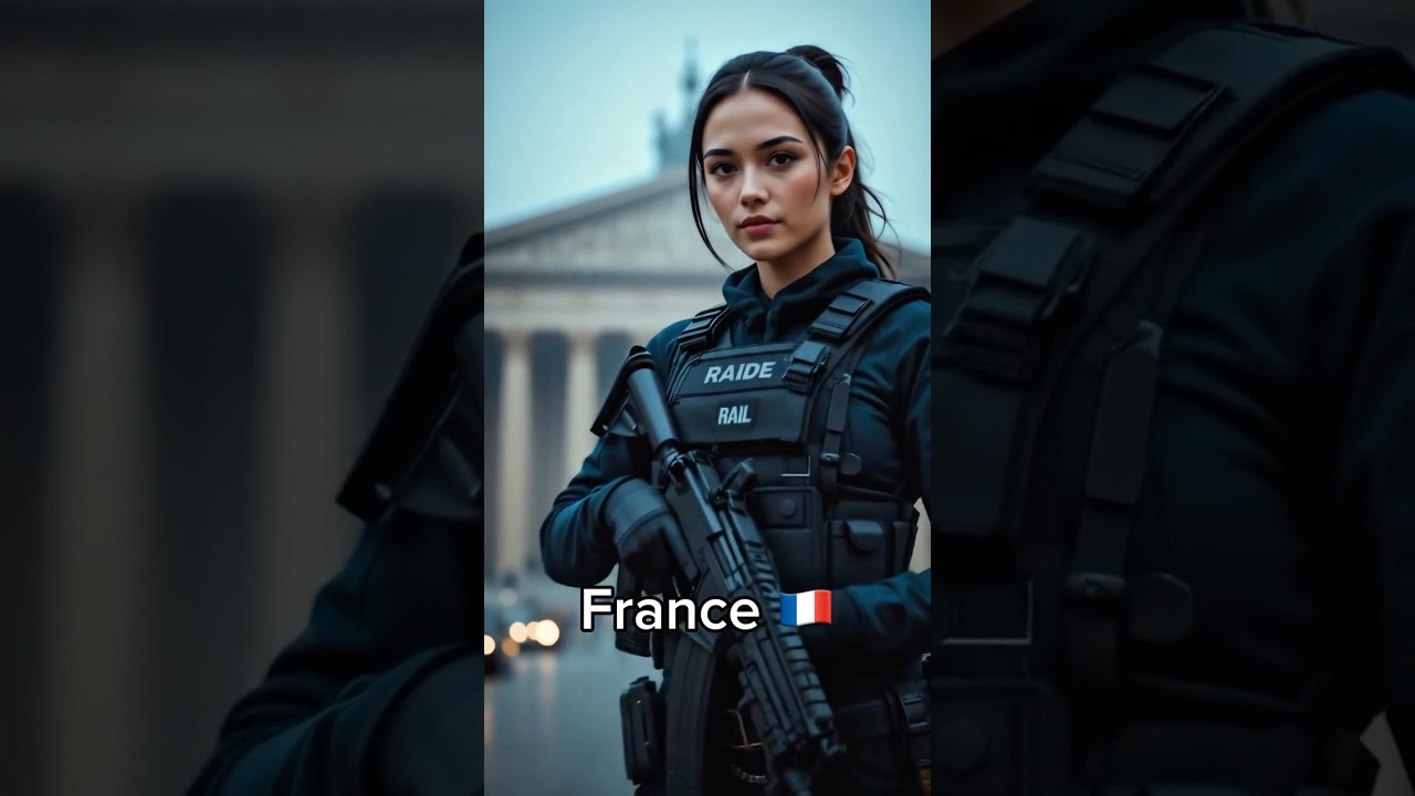 Elite Female Police Officer in Action | Beauty, Strength & Authority #military #police #ai