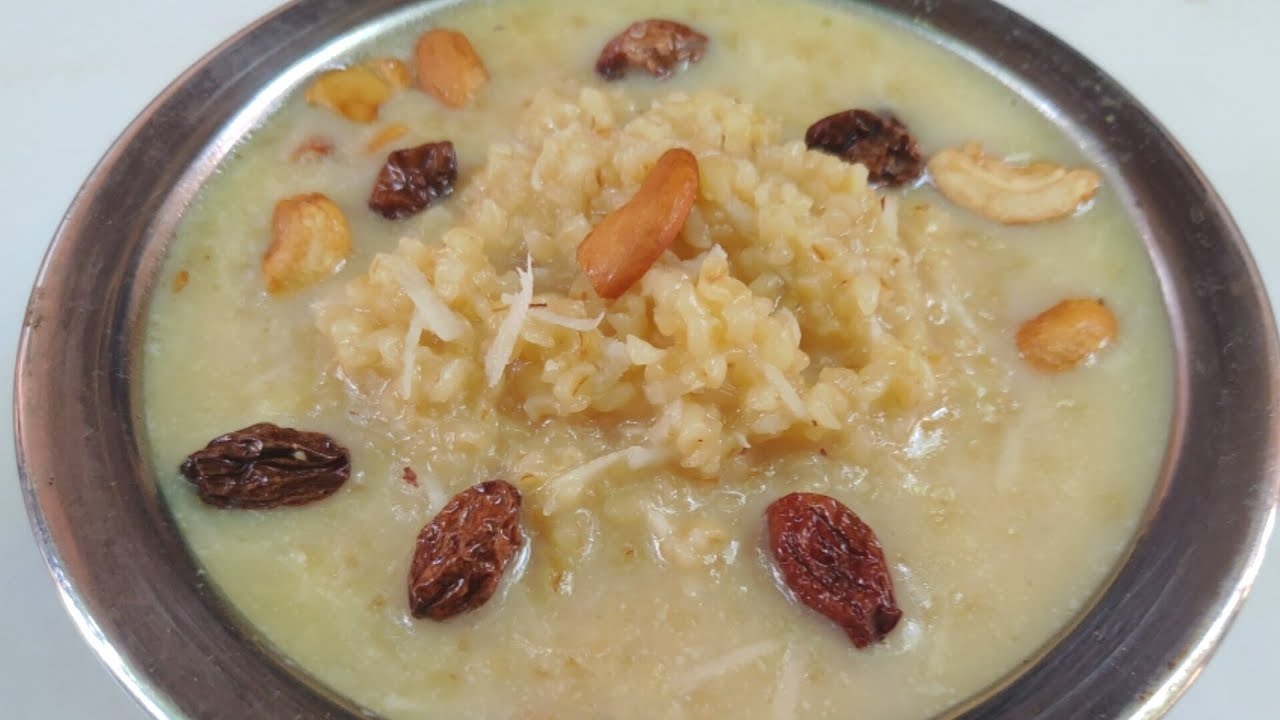 ಬೊಂಬಾಟ್ ರುಚಿಯಾದ ಗೋಧಿ ನುಚ್ಚಿನ ಪಾಯಸ ಮಾಡಿ | Broken Wheat Kheer in Kannada | GODHI NUCCHINA PAYASA