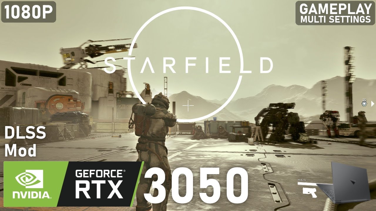 Starfield | DLSS Mod | RTX 3050 Laptop | 5600H | 2x8GB | Gameplay Multi Settings