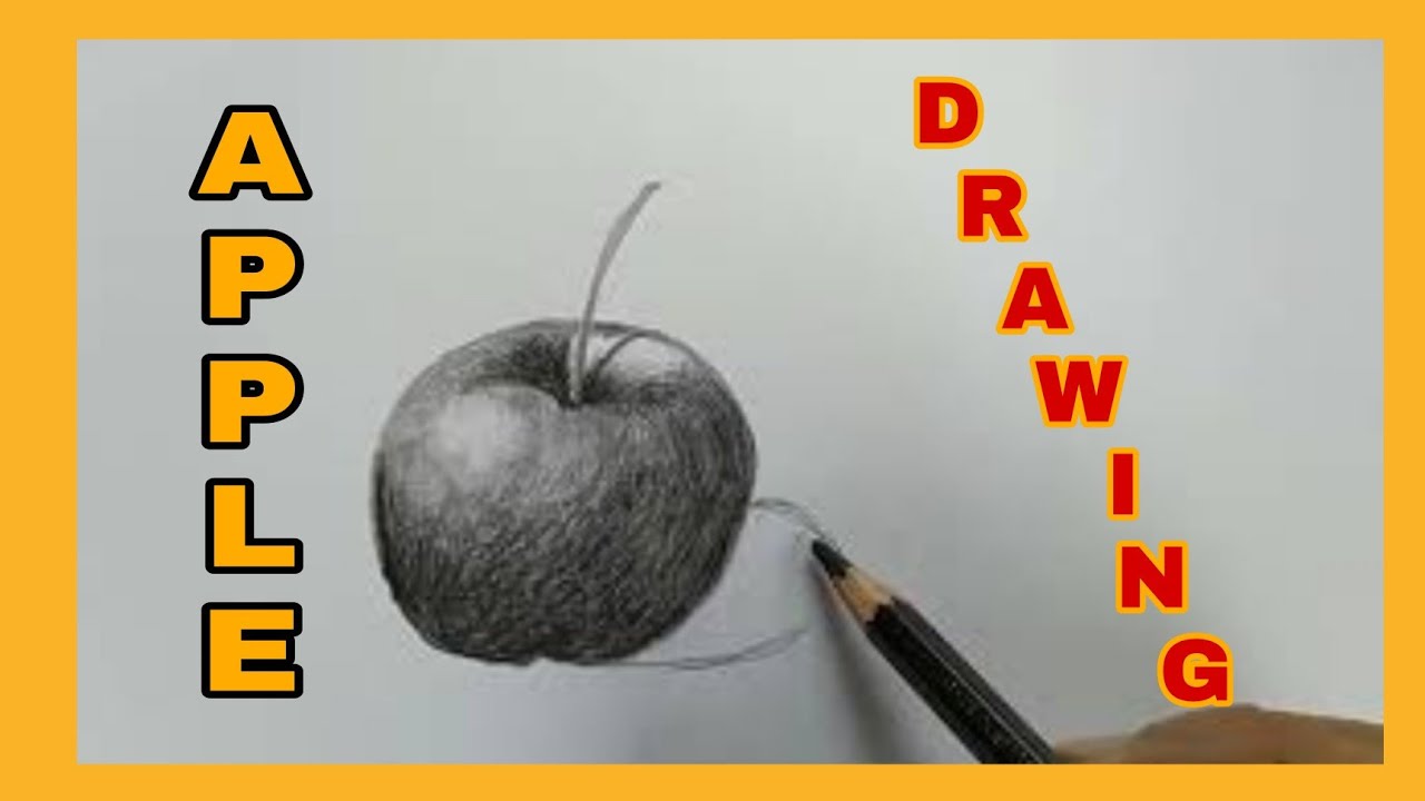 How to draw APPLE with Graphite pencils||Bert DC