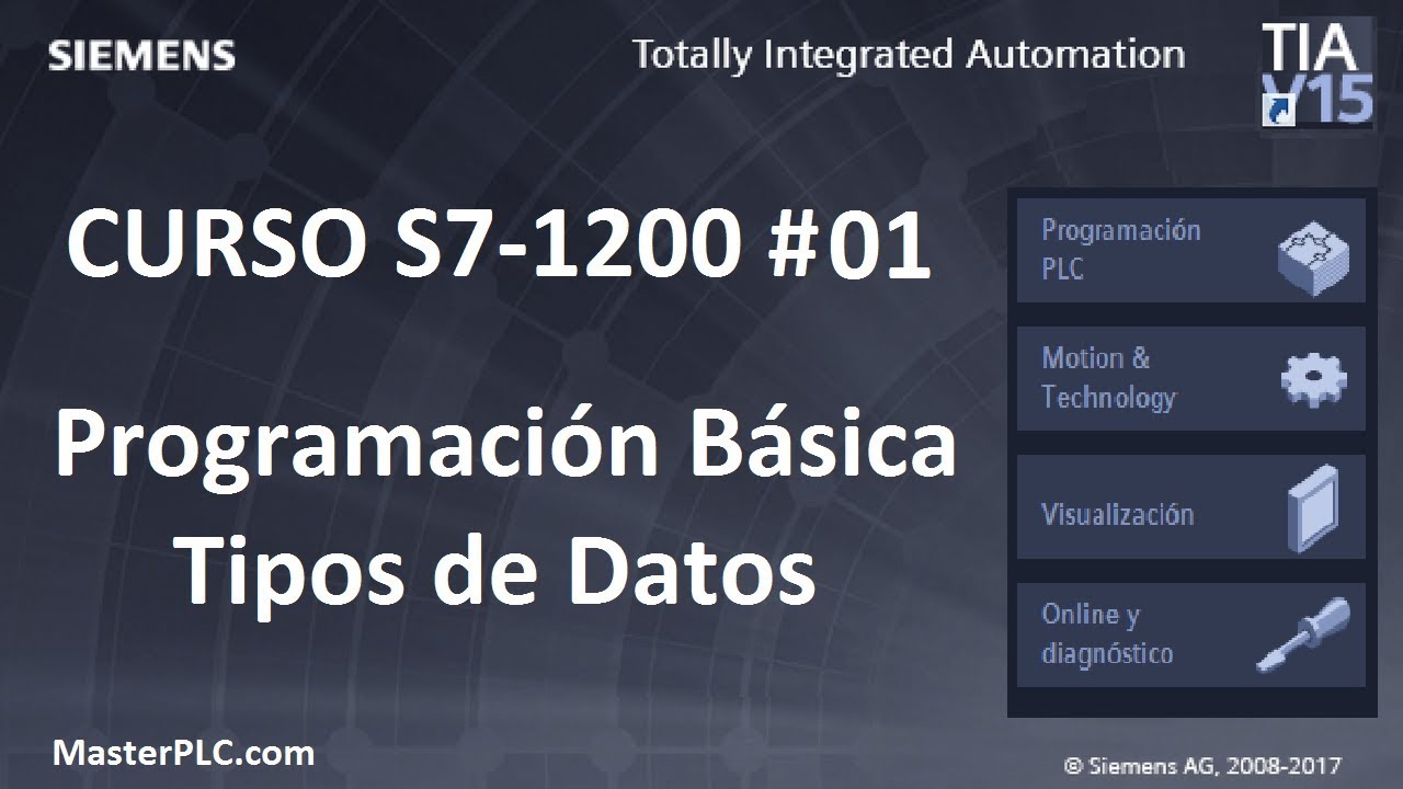 Programación Básica Tipos de Datos  Bit y Byte - Curso S7-1200 #01