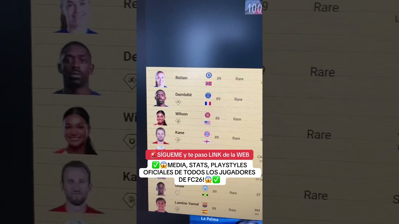 😱✅¡MEDIAS, STATS, PLAYSTYLES OFICIALES de TODOS los jugadores de EA FC 26!