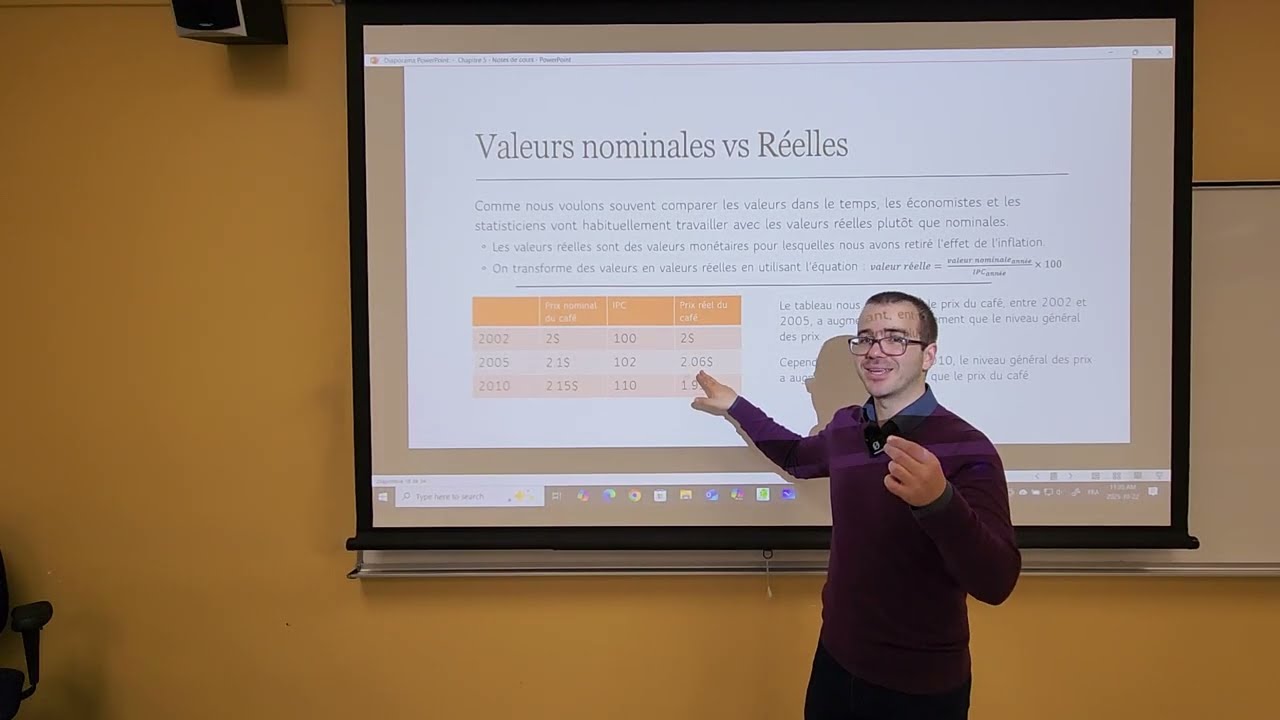 16. Valeurs nominales et réelles