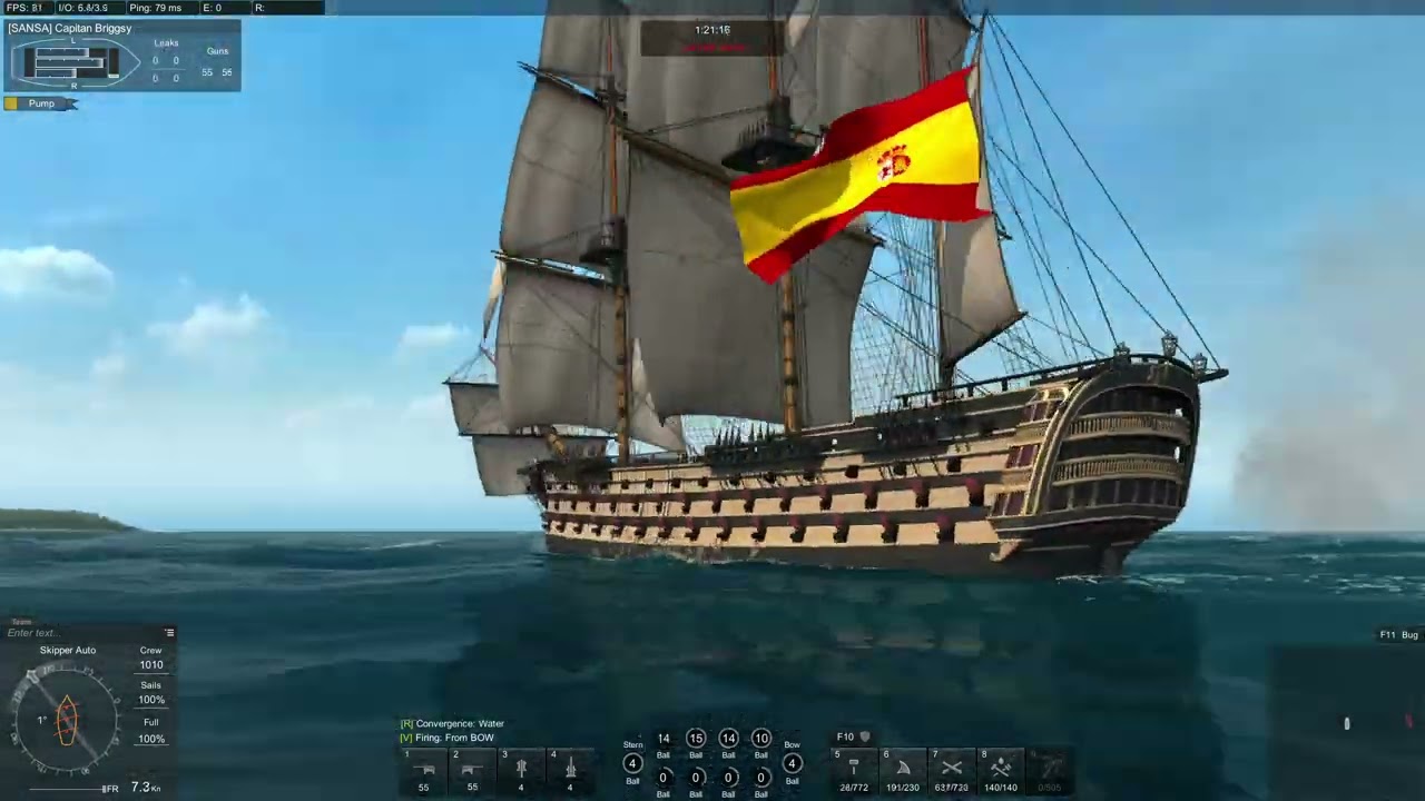 Naval action Santa Ana VS an Ingermanland and a United States