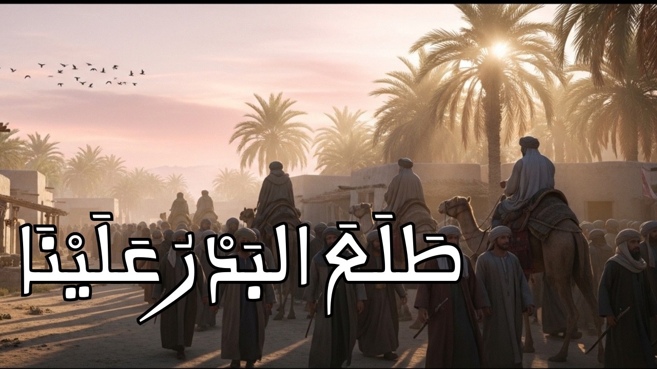 طلع البدر علينا  | نشيد إسلامي مؤثر بصوت رائع | أجواء المدينة المنورة زمن الهجرة