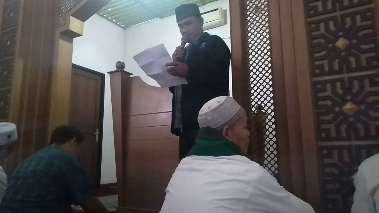 Pembacaan protokol Sebelum Shalat Jum'at