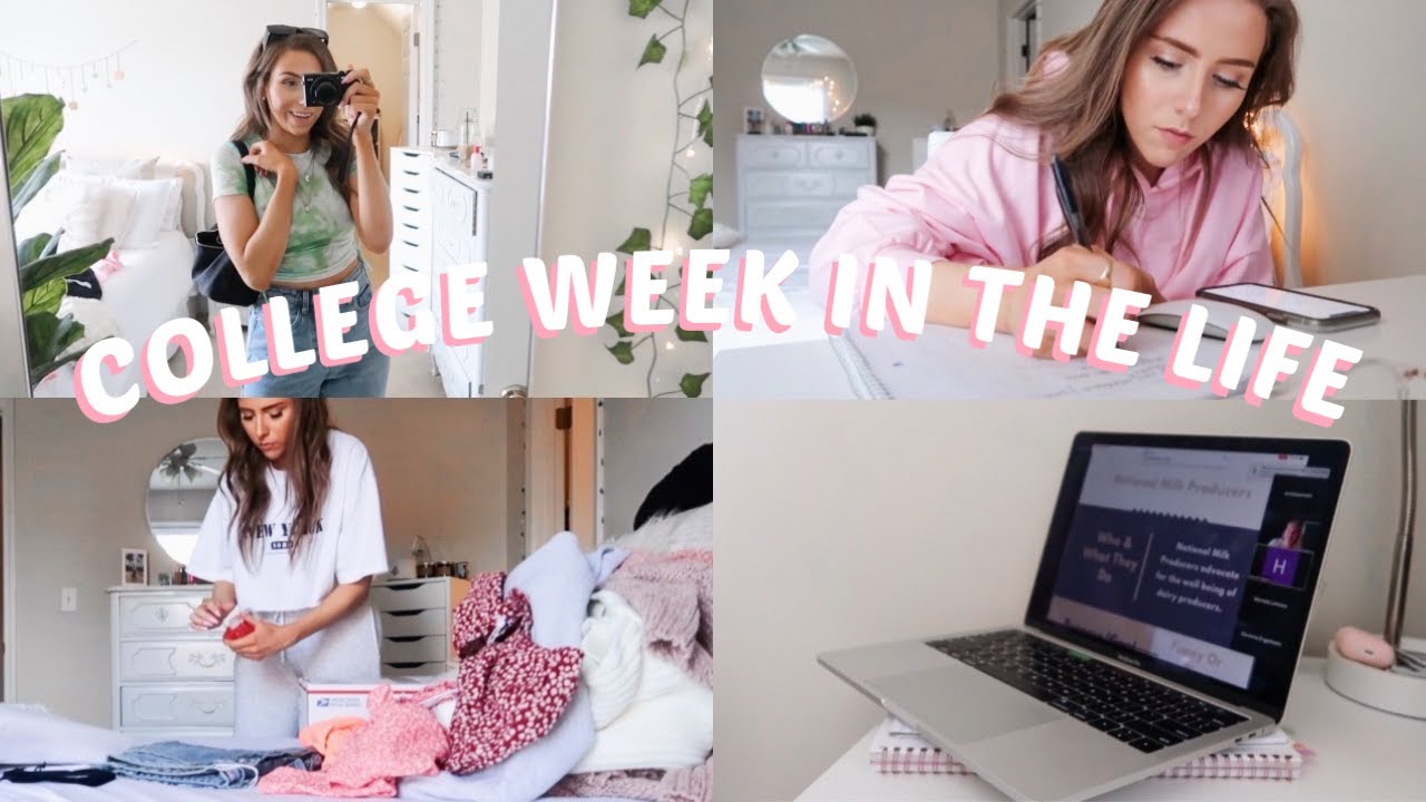 productive *quarantine* college week in my life | how I balance school & work