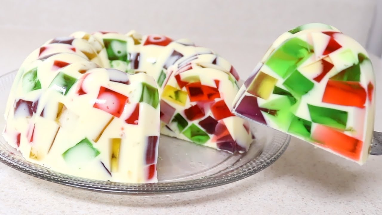 SÓLO 2 INGREDIENTES, GELATINA DE MOSAICO ECONÓMICA Y RENDIDORA
