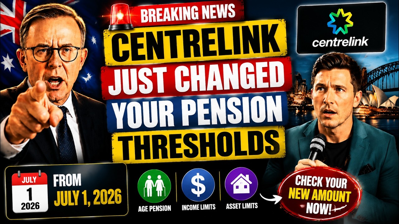 🚨 centrelink just changed your pension thresholds from july 1 2026 &mdash; check your new amount now