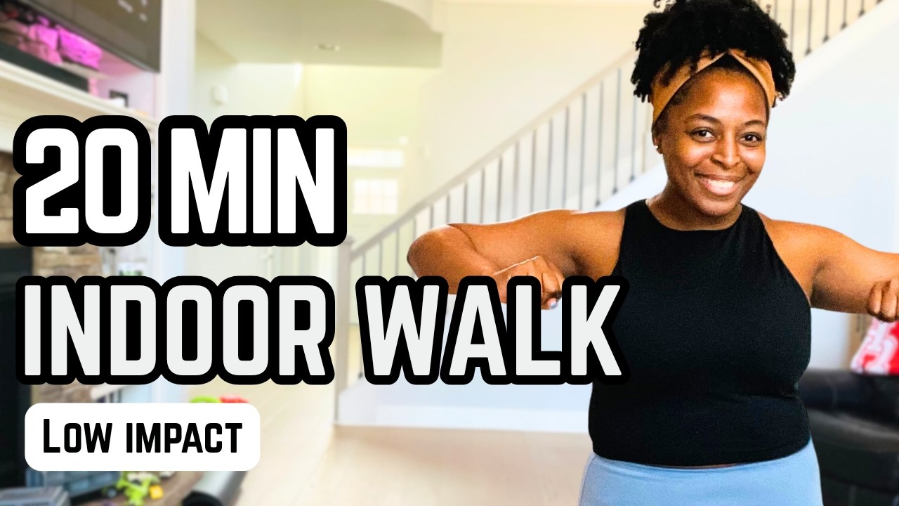 20 Minute Indoor Walking Workout at Home | Low Impact Cardio for Busy Moms
