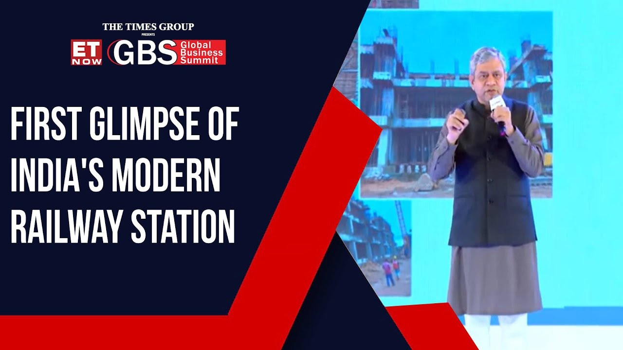 Ashwini Vaishnaw Presents PM Modi's Vision For Modern Railway Stations At ET Now GBS 2024