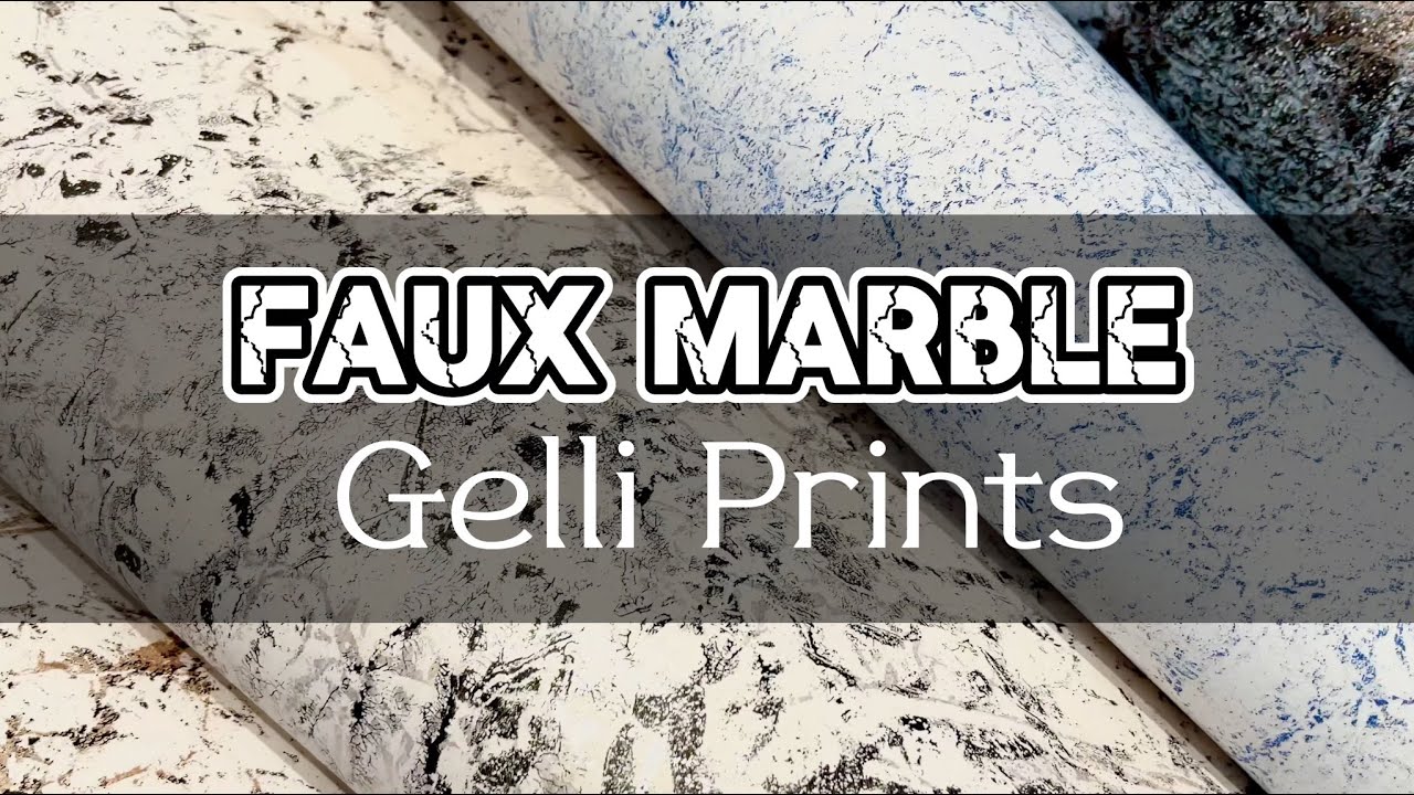 How to Make Faux Marble Gelli Prints