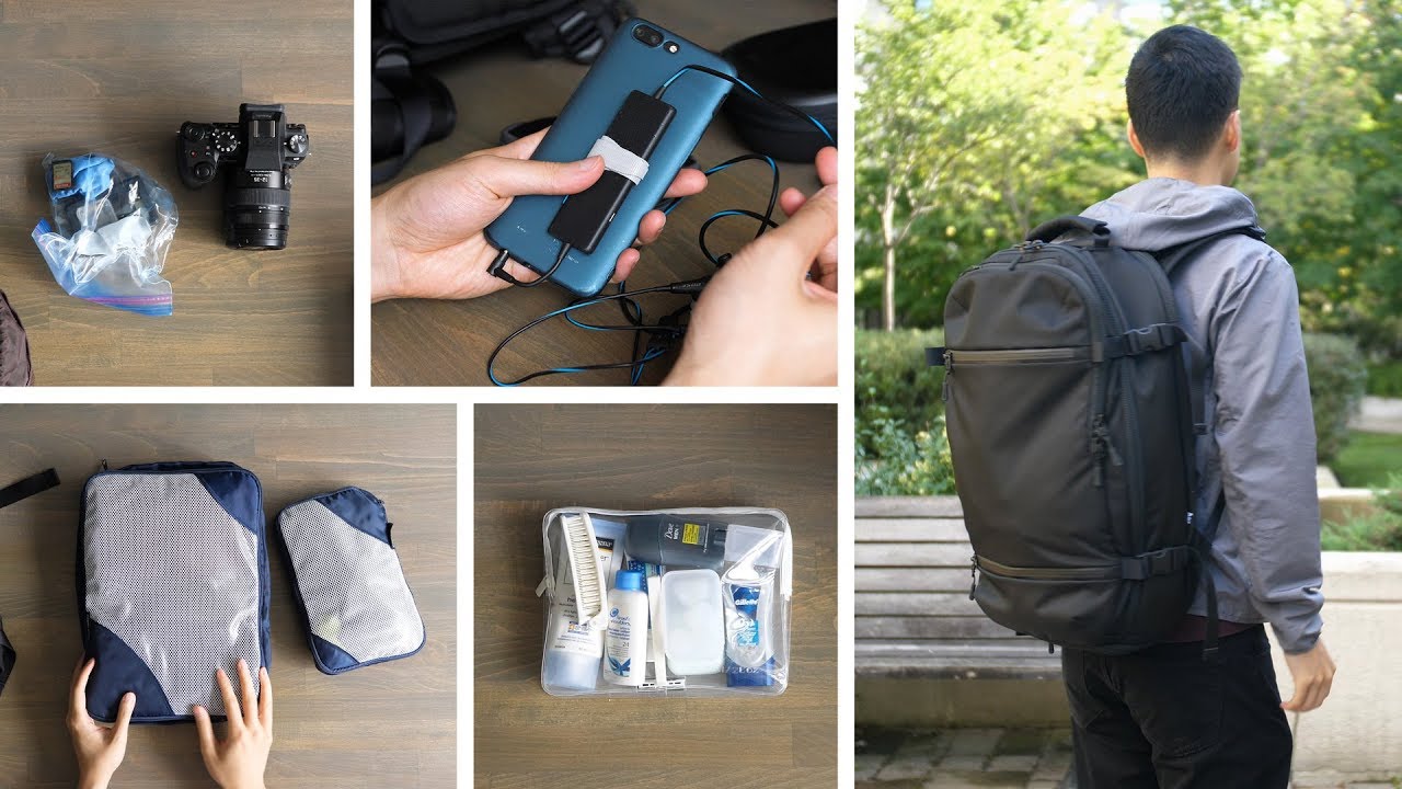 My Minimal Travel Backpack Setup