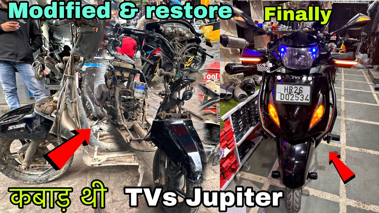 कबाड़ा हालत में आई थी और अब ? | jupiter modified | Jupiter Restoration 😱| Jupiter modification