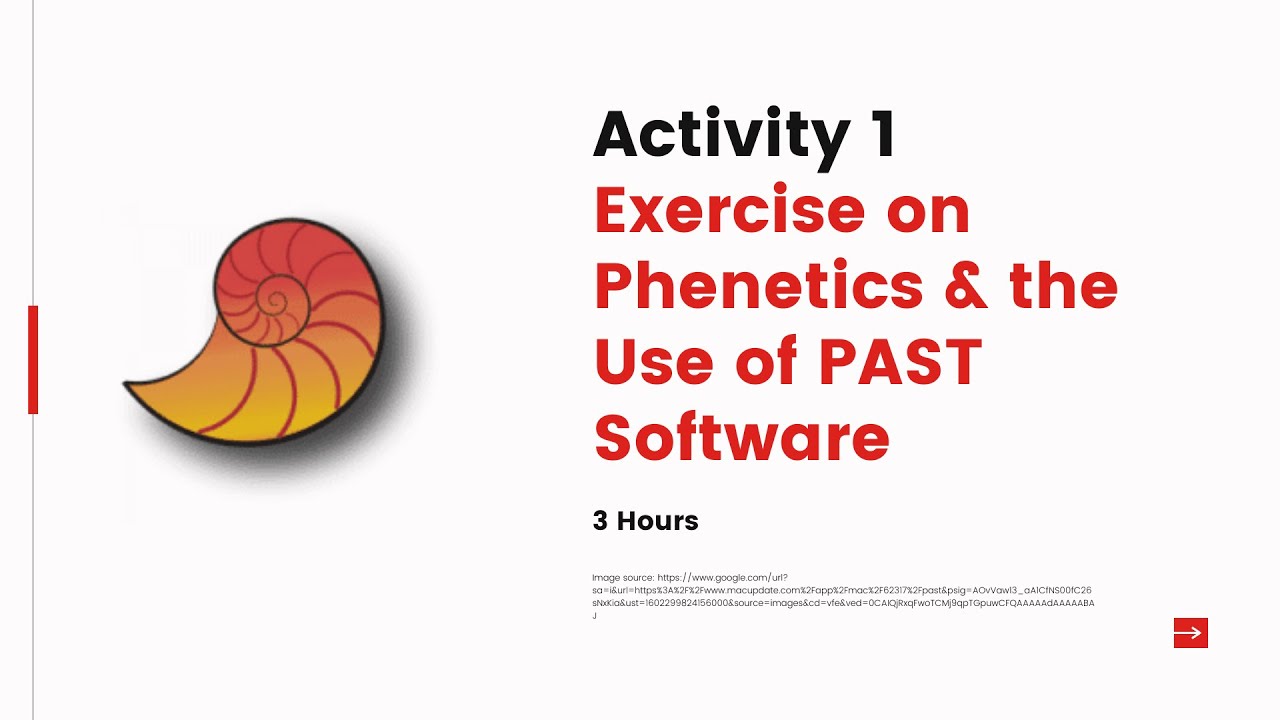 Activity 1: Exercise on Phenetics & the Use of PAST Software