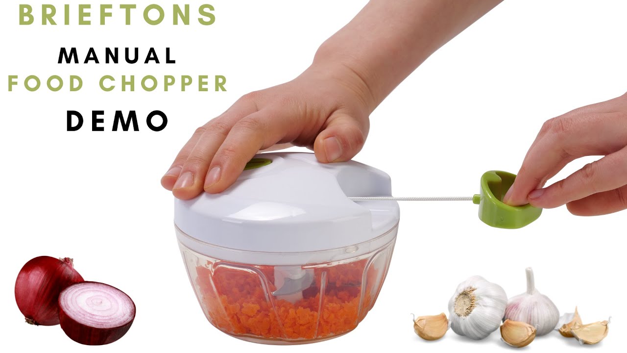 Brieftons Food Chopper: демонстрация ручного измельчителя овощей