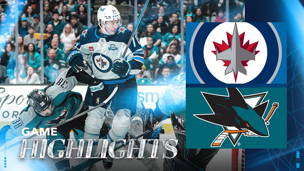 San Jose Sharks vs. Winnipeg Jets - Game Highlights
