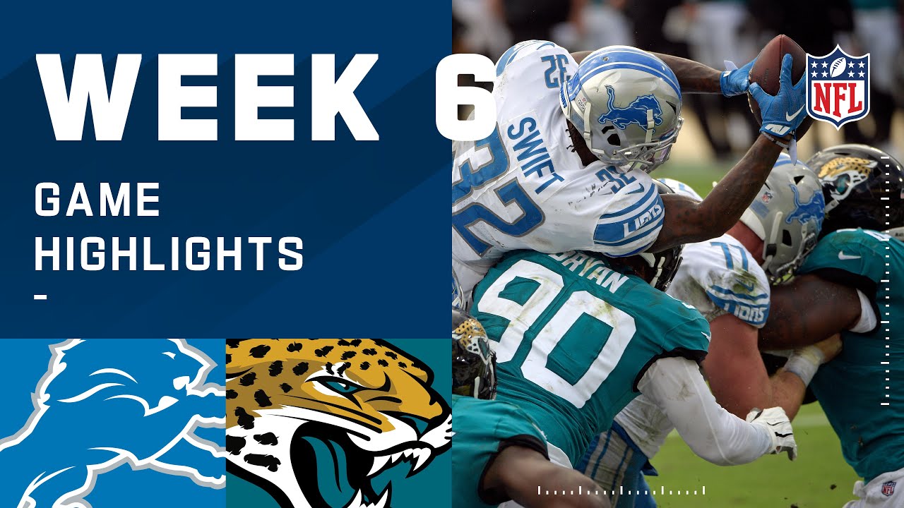 Lions vs. Jaguars Week 6 Highlights | NFL 2020
