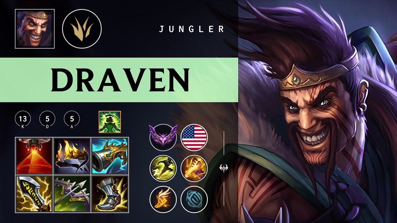 Draven Jungle vs Graves - NA Master Patch 26.06