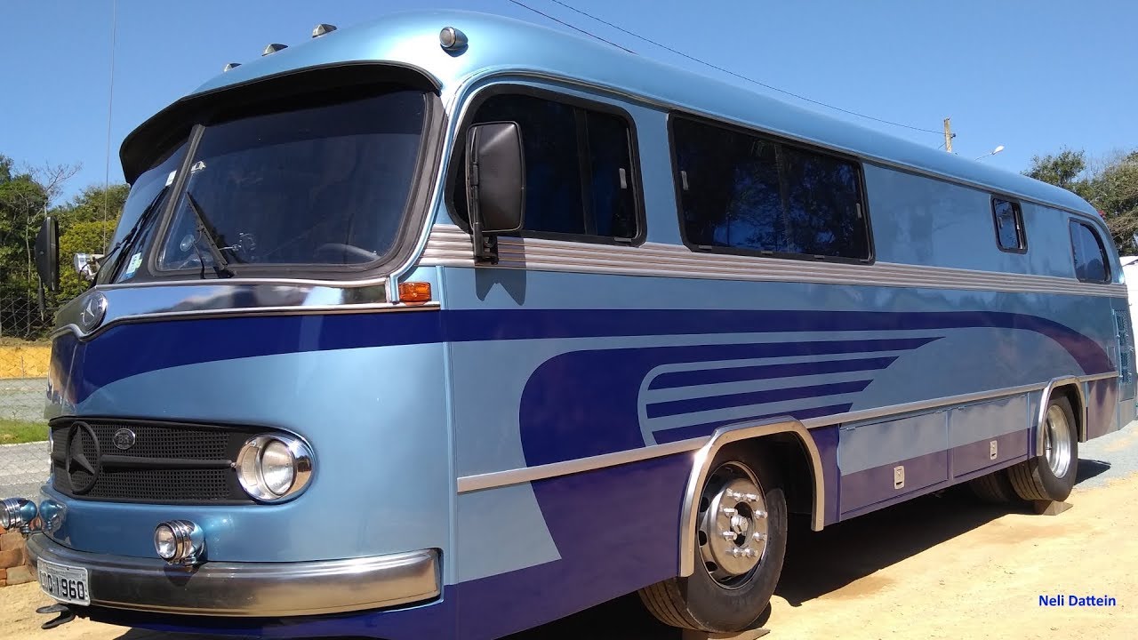 MOTORHOME RESTAURADO PELA TOUR LIFE - Mercedes Benz 1960 (1111 OM 321), Atual MB 1621.