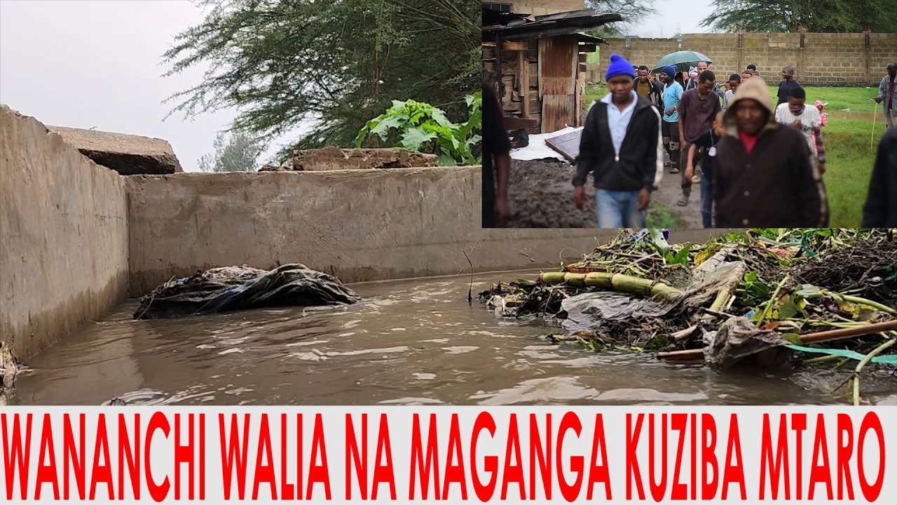 WANANCHI WALIA NA MAGANGA KUZIBA MTARO WA MAJI WAMTAKA DC AFIKE HARAKA ANA KIBURI CHA PESA