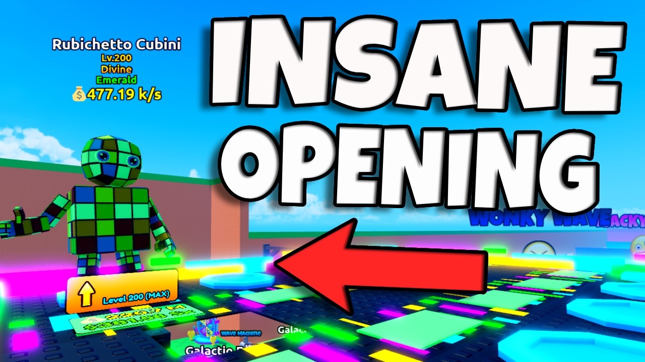 Insane DIVINE Lucky Block Opening in Escape the Tsunami!