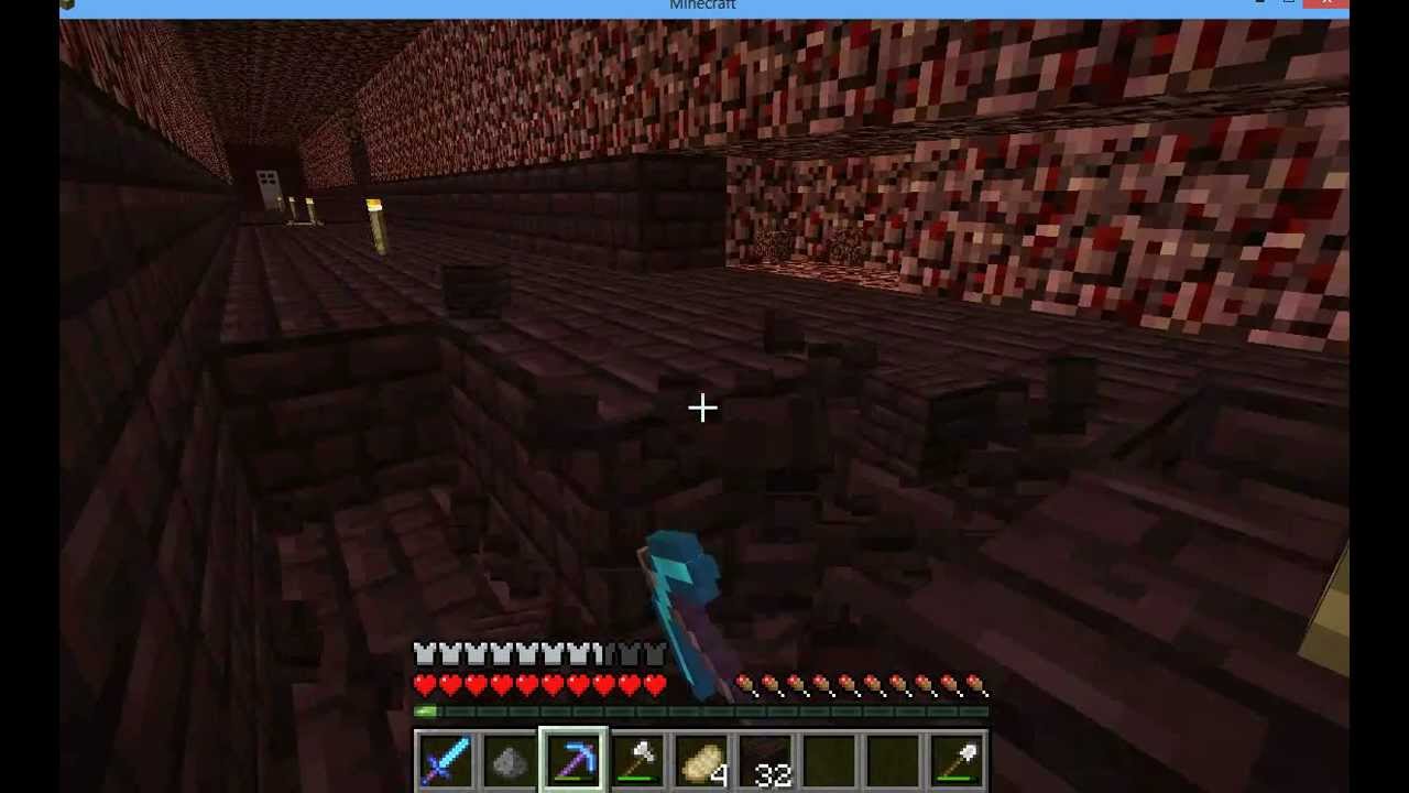 Justinitecraft. A Minecraft lets play. ep. 1 Collecting Netherbrick w/ me and CHase!