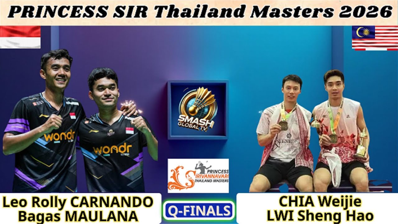L.CARNANDO/B.MAULANA vs CHIA.W/LWI.S | QF Thailand Masters 2026