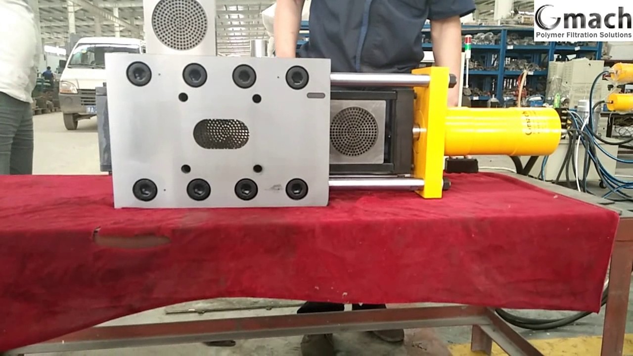 GMACH  plate type continuous screen changer  for plastic extrusion line