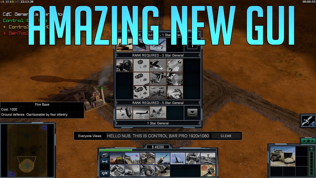 Новая панель управления Zero Hour / графический интерфейс &mdash; скачать бесплатно