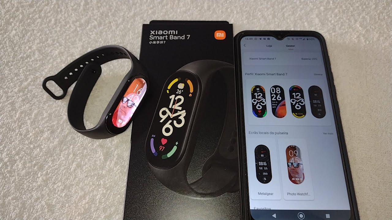 Mi band 7 como colocar foto na tela como papel de parede