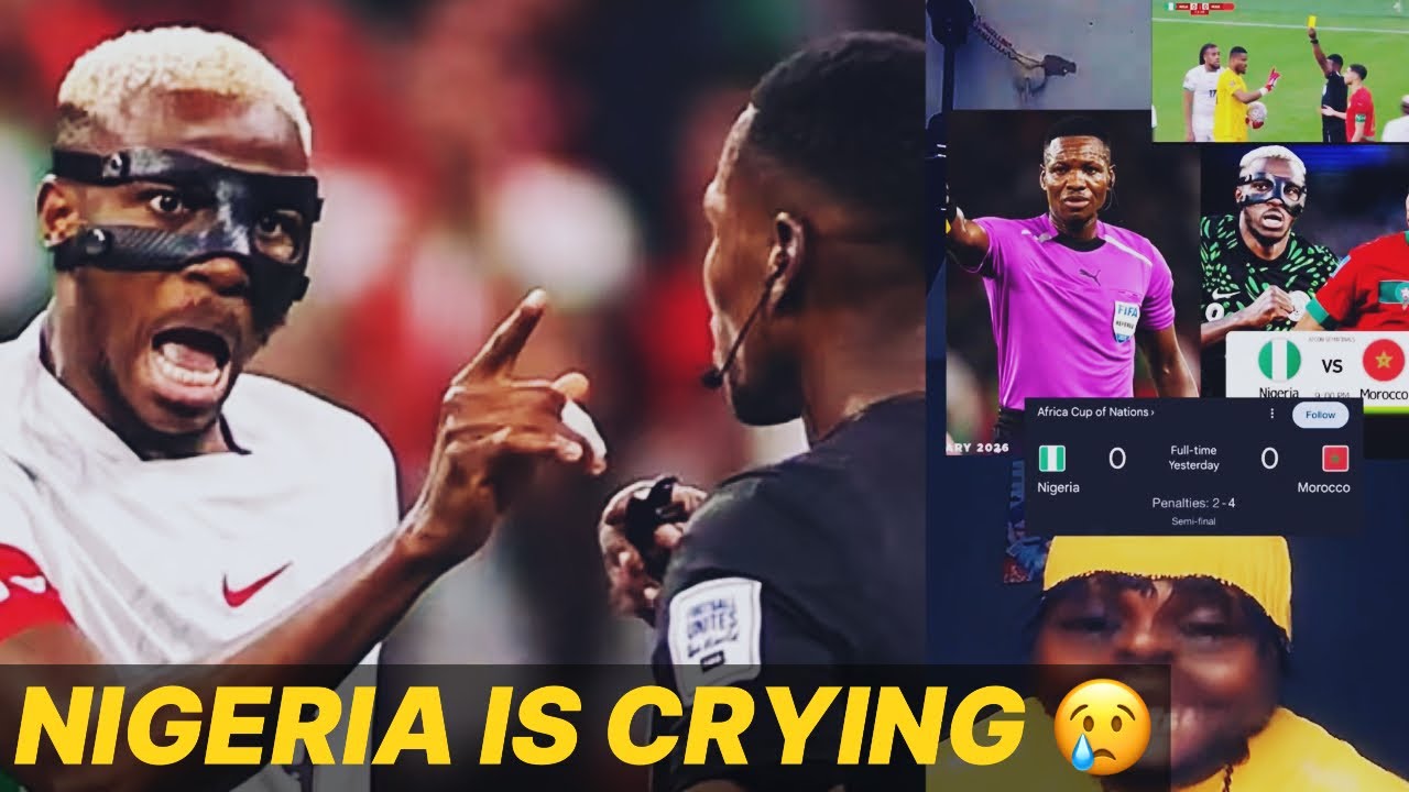 Nigeria vs Morocco game this happened after Ghana referee change everything for Nigeria 🇳🇬  ￼