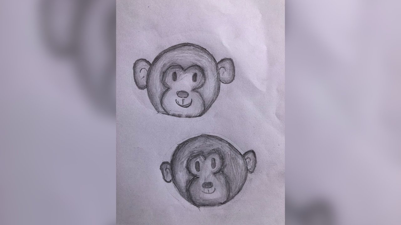 How to draw monkey in small real life #riyandudu#art #real life 