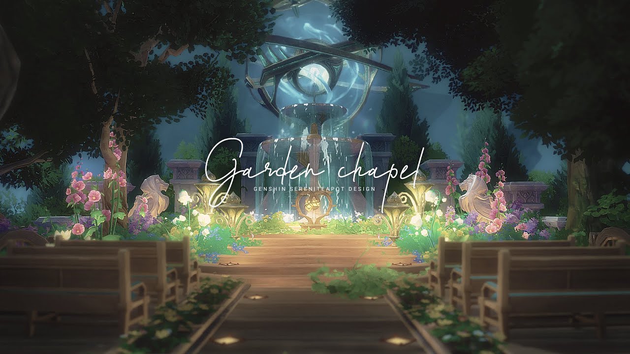 Garden chapel | Genshin Serenitea Pot Design & Speed Build | 原神 塵歌壺