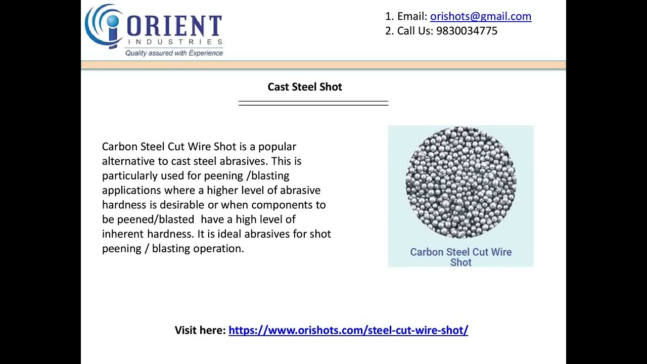 Cast Steel Shot